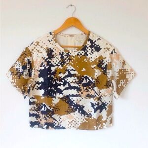 Rag & Bone Remson Silk Camo Blouse